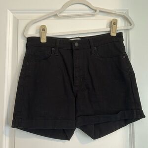 Universal Thread Black Denim High Rise Shorts Size 8